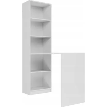 Obdélníkový psací stůl TopEshop bílý 50x125x182 cm