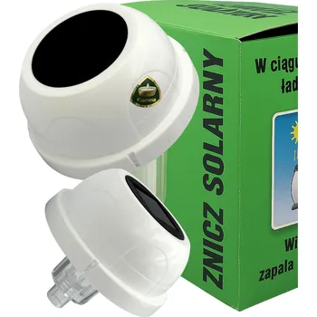 Svíčka Víčko na svíčku/lampu hřbitovní svíčka SOLÁRNÍ LED 95 mm Bílé se soumrakovým senzorem