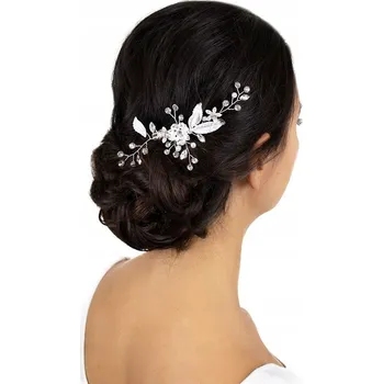 Ozdoba do vlasů Miss Glow stříbrný hřeben do vlasů