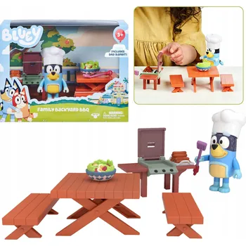 Bluey Sada figurek Rodinný gril na zahradě, figurky, pohyblivé části 3+
