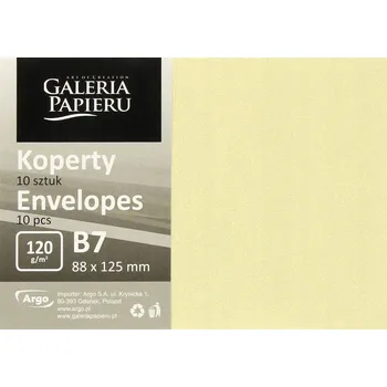 Obálka Obálky B7 MILLENIUM krémové GALERIA PAPIERU 10 Ks
