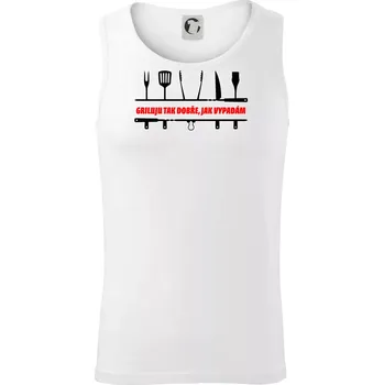 Griluju tak dobře, jak vypadám - Tílko pánské Core - 2XL ( Bílá )