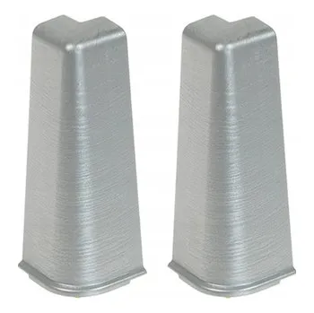 Podlahová lišta Vnější roh pro lištu Hi Line 1 sada = 2 ks, hliník kartáčovaný matný