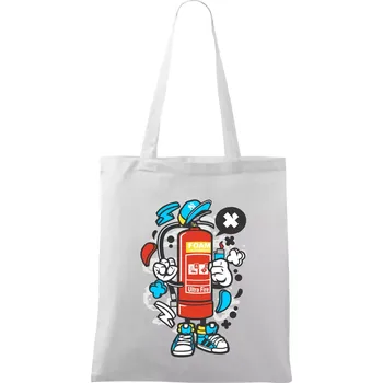 Hasičňák - Taška bavlněná - 42 x 38 cm ( Bílá )