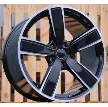 Alu kolo Alu kola Racing Line FB0472J, 21x9.5 5x130 ET46, černá + leštění (zátěžová) vhodné pro Porsche Cayenne III (od 2018)