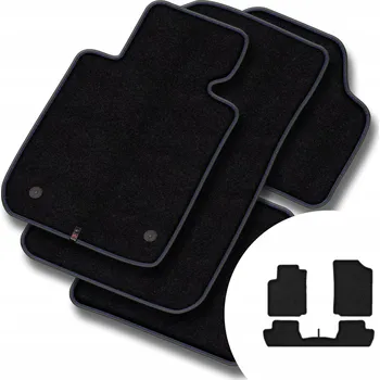 autokoberec Velurové autokoberce Motos 3 ks