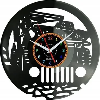 Hodiny Staré terénní auto USA Nástěnné hodiny vinylová deska moderní dekorace