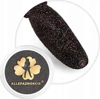 Třpytky na nehty ve skleničce ALLEPAZNOKCIE 2g Černá Black Č.149