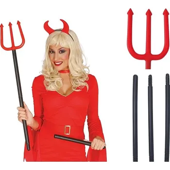 Karnevalový doplněk Guirca Vidle čertovské skládací 110cm