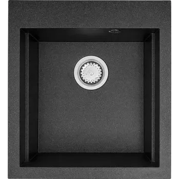 Granitový dřez Jednokomorový granitový dřez Pyramis černý