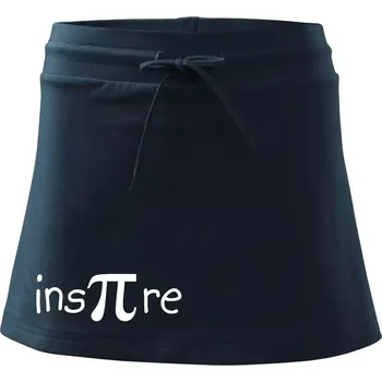Dámská sukně Inspire matematika - Sportovní sukně - two in one - XS ( Námořní modrá (velmi tmavá - téměř černá) )