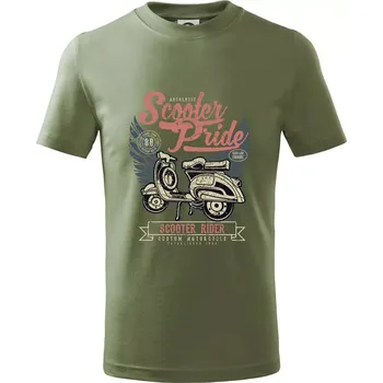 Chlapecké oblečení Scooter Pride - Tričko dětské bavlněné - 146 cm/10 let ( Khaki )