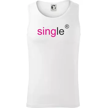 Single nápis copyright - Tílko pánské Core - S ( Bílá )