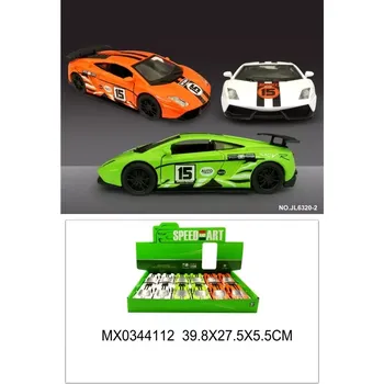 autíčko kovový sportovní model auta s otevíracími dveřmi a funkcí pull back