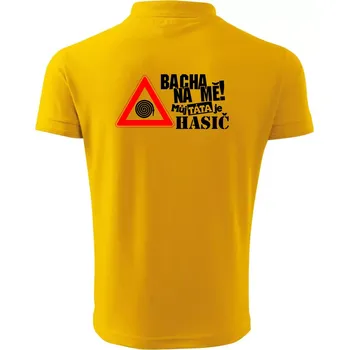 Pánská košile Bacha na mě! Můj táta je hasič - Polokošile pánská Pique Polo 203 - XL ( Žlutá )