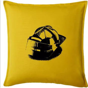 Polštář Hasičská helma Americká - Polštář 50x50 - 50x50 - Pouze potah ( Žlutá )