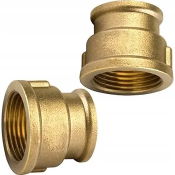 Fitinka NÁTRUBEK REDUKČNÍ SPOJKA FF 1"x3/4" DN25 x DN20 MOSAZNÁ DIAMOND