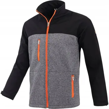 Pánská mikina PROCERA PÁNSKÁ TEPLÁ MIKINA SHELLPOL ŠEDÁ vel. 3XL