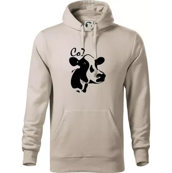 Pánská mikina Zmatená kráva - Mikina pánská Cape s kapucí - 5XL ( Ledově šedá )