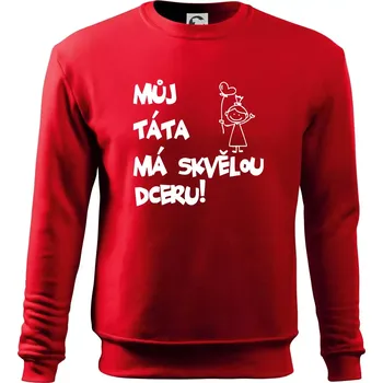 Můj táta má skvělou dceru - Mikina Essential dětská - 158 cm/12 let ( Červená )