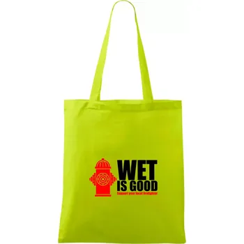 Wet is good - Taška bavlněná - 42 x 38 cm ( Limetková )