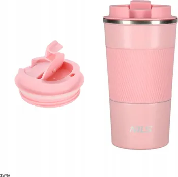 Termohrnek Termohrnek růžový ocel gumovou rukojetí 510ml NILS