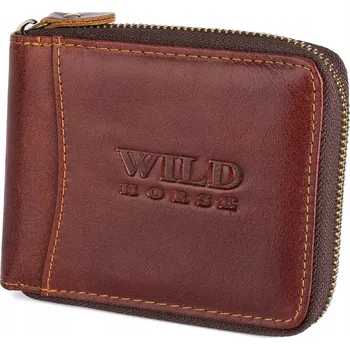 Peněženka Pánská kožená peněženka Wild Horse, horizontální, hnědá