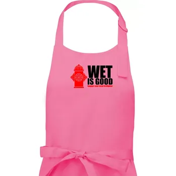 Kuchyňská zástěra Wet is good - Pánská zástěra na vaření - Univerzální velikost ( Růžová )