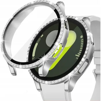 Pouzdro na mobilní telefon 2v1 POUZDRO + TVRZENÉ SKLO pro SAMSUNG GALAXY WATCH 7 44MM Kryt Ochranný