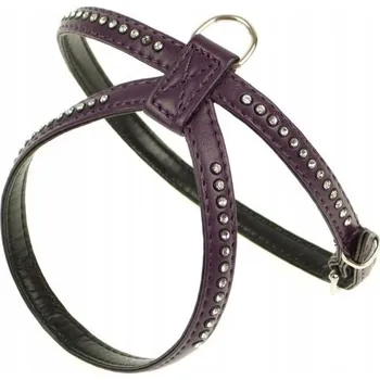 Postroj pro psa Kožená postroj pro psa s kamínky Champion 35 S