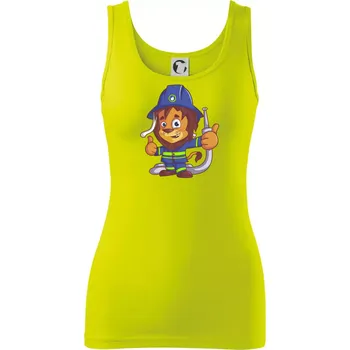 Dámské tričko Hasič lvíček - Dámské tílko - XL ( Limetková )