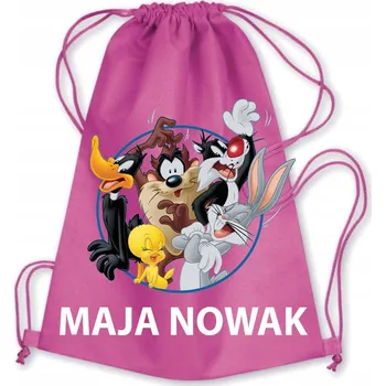 Školní Vak/Batoh do školky/školy BUGS BUNNY A PŘÁTELÉ + JMÉNO 5