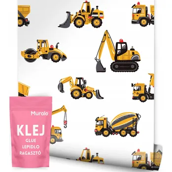 Fototapeta Tapeta do dětského pokoje VOZIDLA Stroje 3D