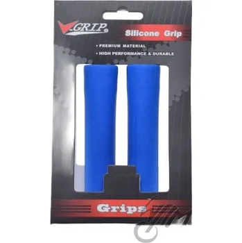 grip SILIKONOVÉ GRIPY NA ŘIDÍTKA KOLA V-GRIP MODRÉ