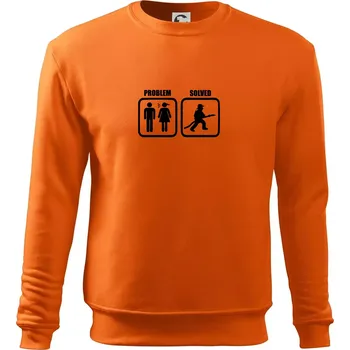 Pánská mikina Problém hasič - Mikina Essential pánská - M ( Oranžová )