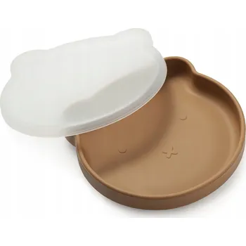 Talíř Talířek Kidnort hnědý silikonový