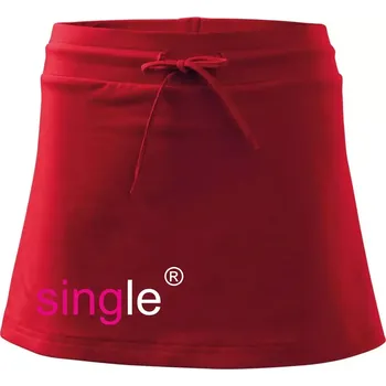 Dámská sukně Single nápis copyright - Sportovní sukně - two in one - M ( Červená )