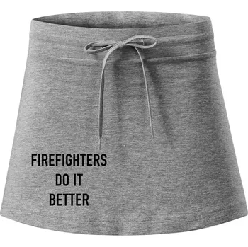 Dámská sukně Firefighters Do It Better - Sportovní sukně - two in one - M ( Tmavě šedý melír )