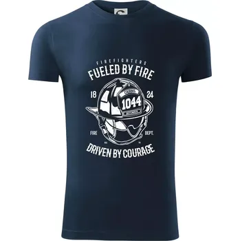 Pánská móda Fueled By Fire - Viper FIT - Pánské zůžené tričko - XL ( Námořní modrá (velmi tmavá - téměř černá) )