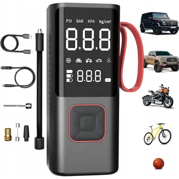 AKUMULÁTOROVÁ PUMPIČKA NA PNEUMATIKY DO AUTA 16,7 x 5,2 x 7,1 CM BEZDRÁTOVÁ