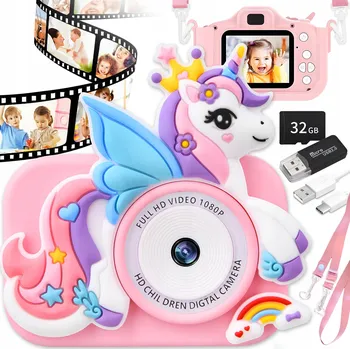 Digitální fotoaparát Renew Force růžový 48 Mpx s hrami 2 palce