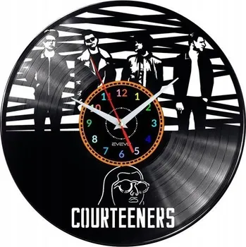 Hodiny COURTEENERS NÁSTĚNNÉ HODINY DEKORATIVNÍ MODERNÍ VINYLOVÁ DESKA