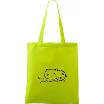 Já za to nemůžu - Taška bavlněná - 42 x 38 cm ( Limetková )