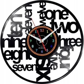 Hodiny WORTSPIEL HODINY NÁSTĚNNÉ DEKORATIVNÍ MODERNÍ VINYLOVÁ DESKA VINYL JAKO DÁREK