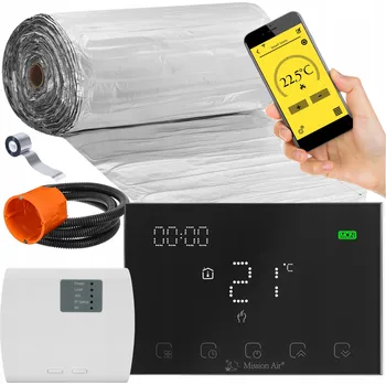 Topná rohož SADA Vyhřívací podložka pod panely MAL-160W/m2 15m2