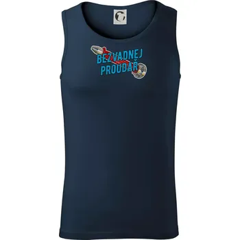 Bezvadnej proudař - Tílko pánské Core - XL ( Námořní modrá (velmi tmavá - téměř černá) )