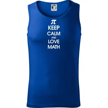 Keep calm and love math - Tílko pánské Core - L ( Královská modrá )
