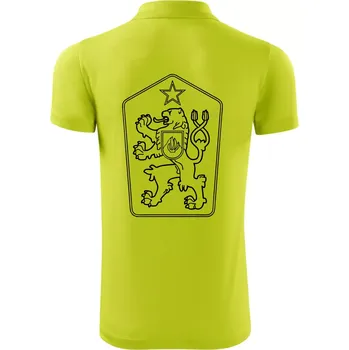 Pánská košile ČSSR znak - Polokošile Victory sportovní (dresovina) - 3XL ( Limetková )