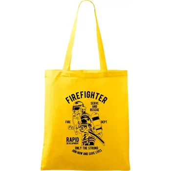 Firefighter Dept - Taška bavlněná - 42 x 38 cm ( Žlutá )