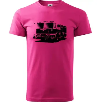 Hasičské auto americké - Klasické pánské triko vyšší gramáže - XS ( Purpurová )